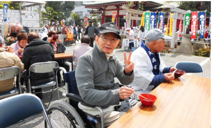 地域のお祭りに参加「グループホームつるさんかめさん」｜大阪市住之江区北加賀屋　社会医療法人三宝会　南港病院