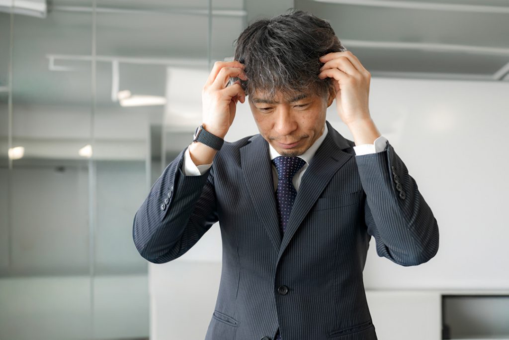 ストレス サラリーマン 中年男性